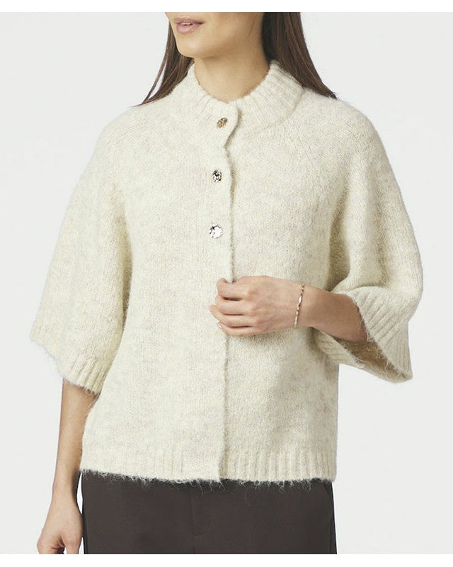 Neo Noir Benuta Fluffy Strik Cardigan - Ivory