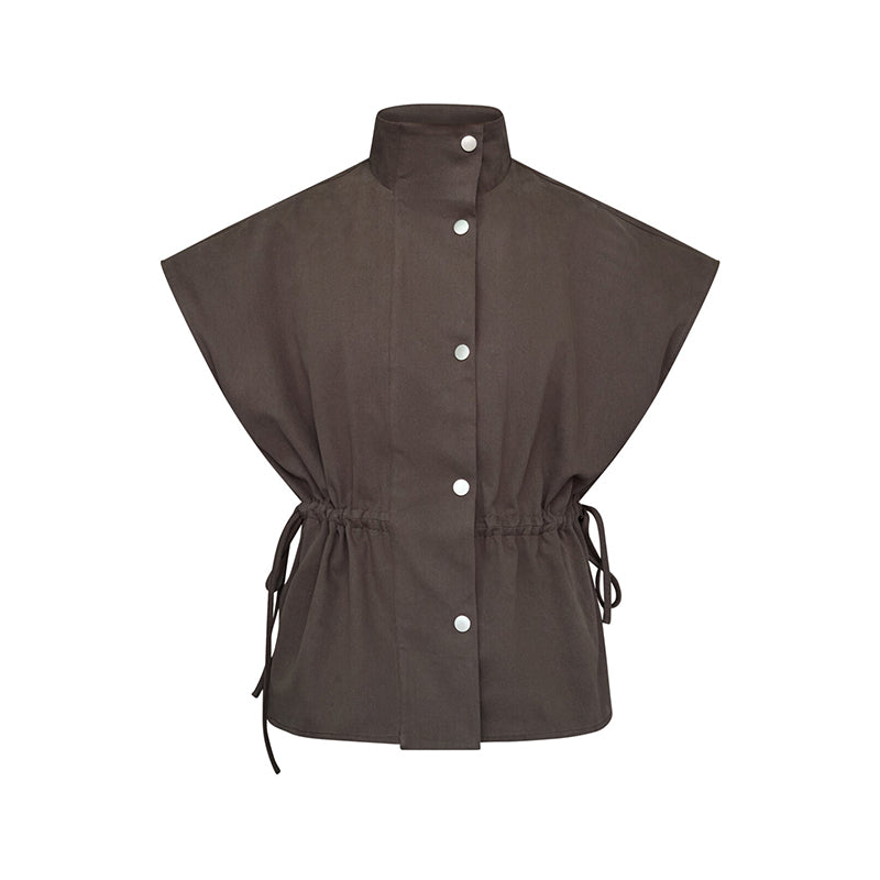 Love & Divine Love1293-1 Vest - Brown