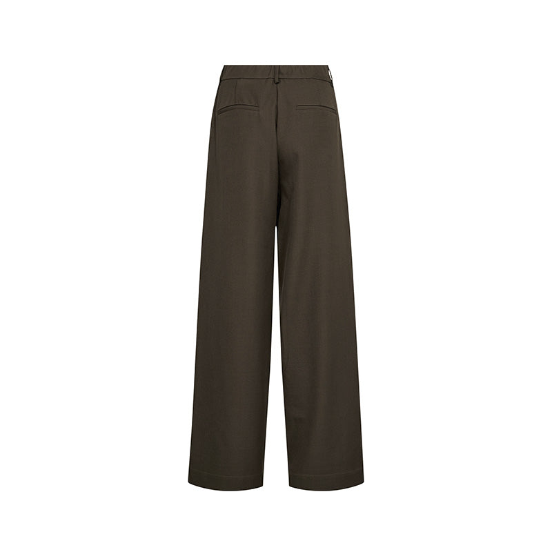 Co'couture LunaCC Wide Bukser - Dark Brown