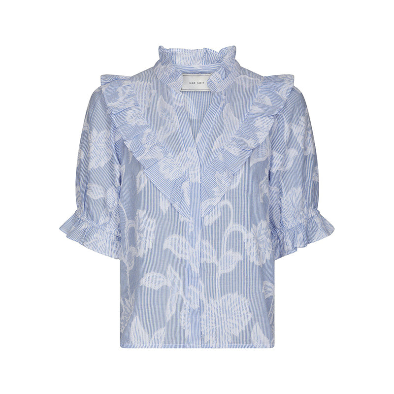 Neo Noir Manet Bluse - Light Blue