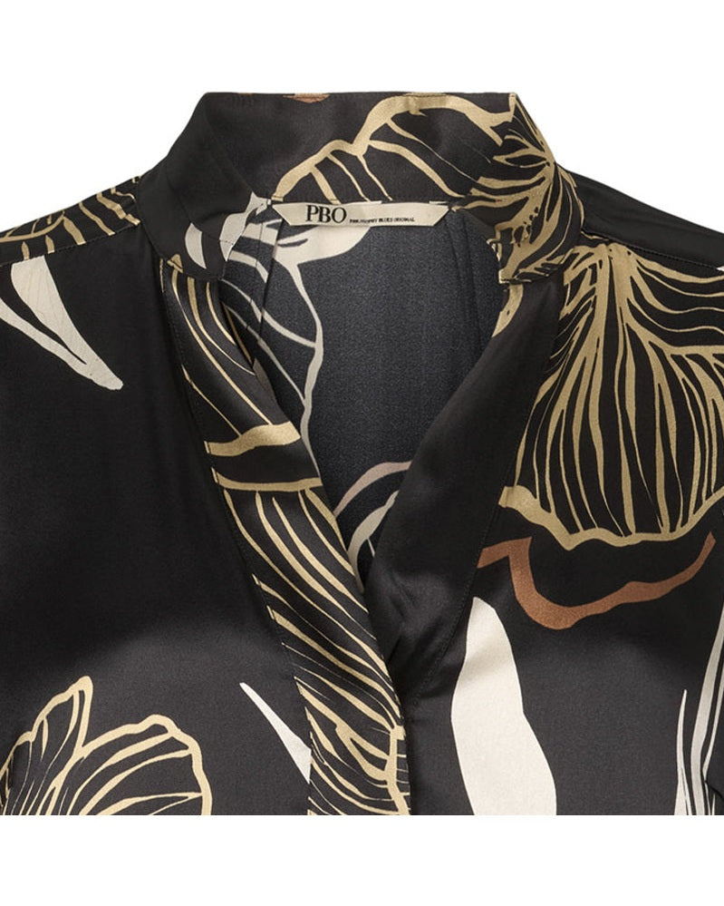 PBO Simbia Kjole - Black Print