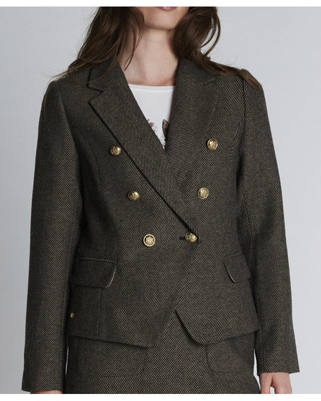 PBO Crombie Blazer - Black/Beige