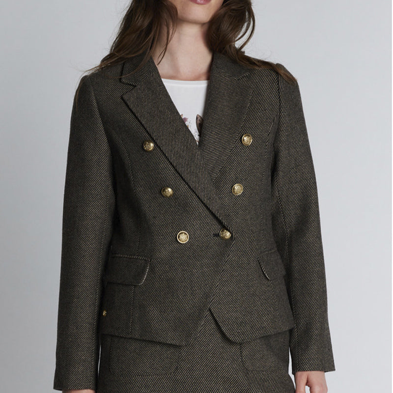 PBO Crombie Blazer - Black/Beige