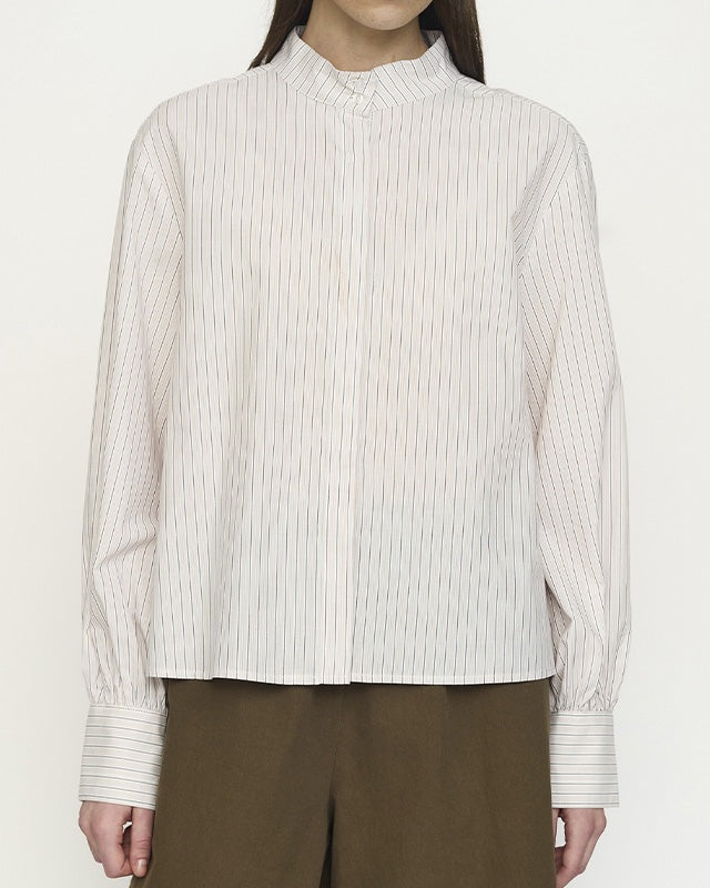 Soft Rebels SRVeronica Volume Skjorte - Stripe Burnished Lil