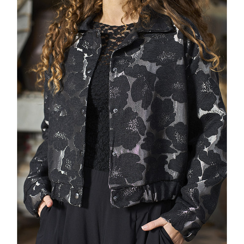 Black Colour Bomber Jakke