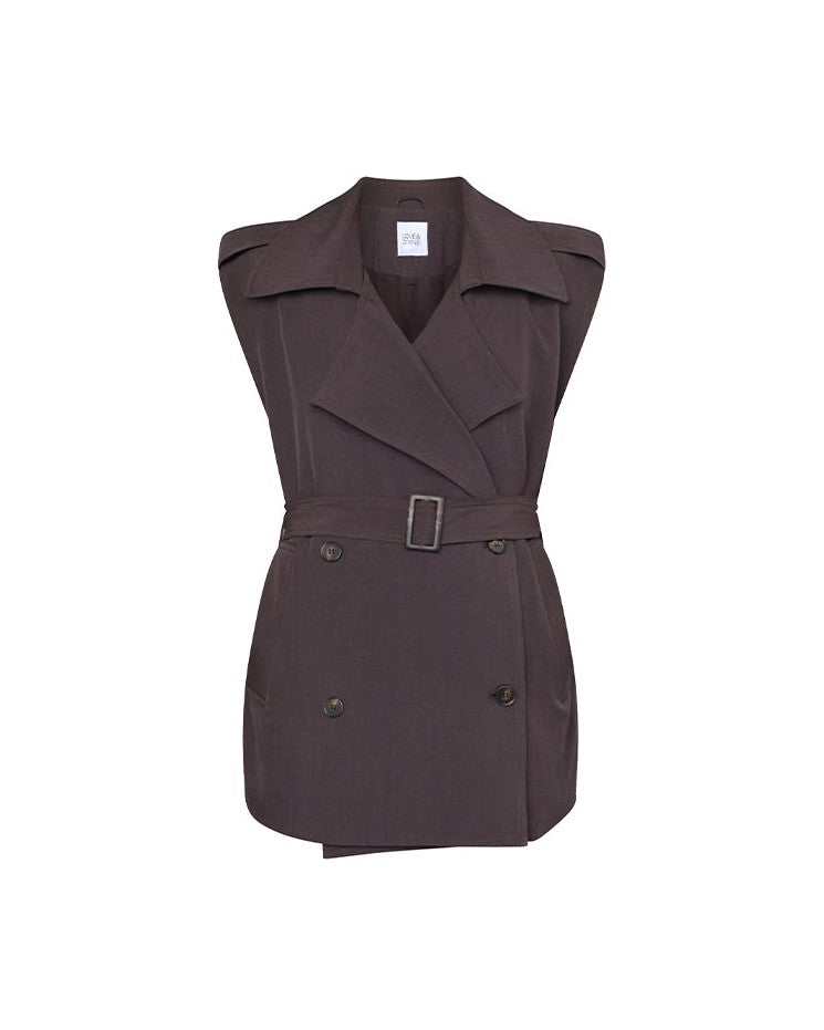 Love & Divine Love1627 Vest - D. Chocolate