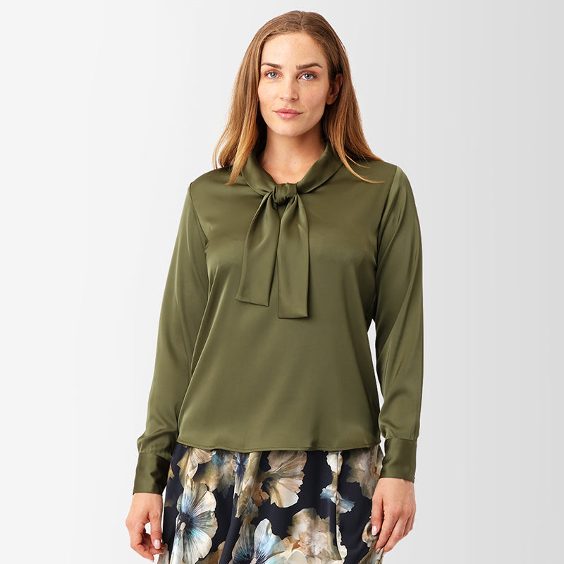 Karmamia Audrey Bluse - Semi Rich Olive