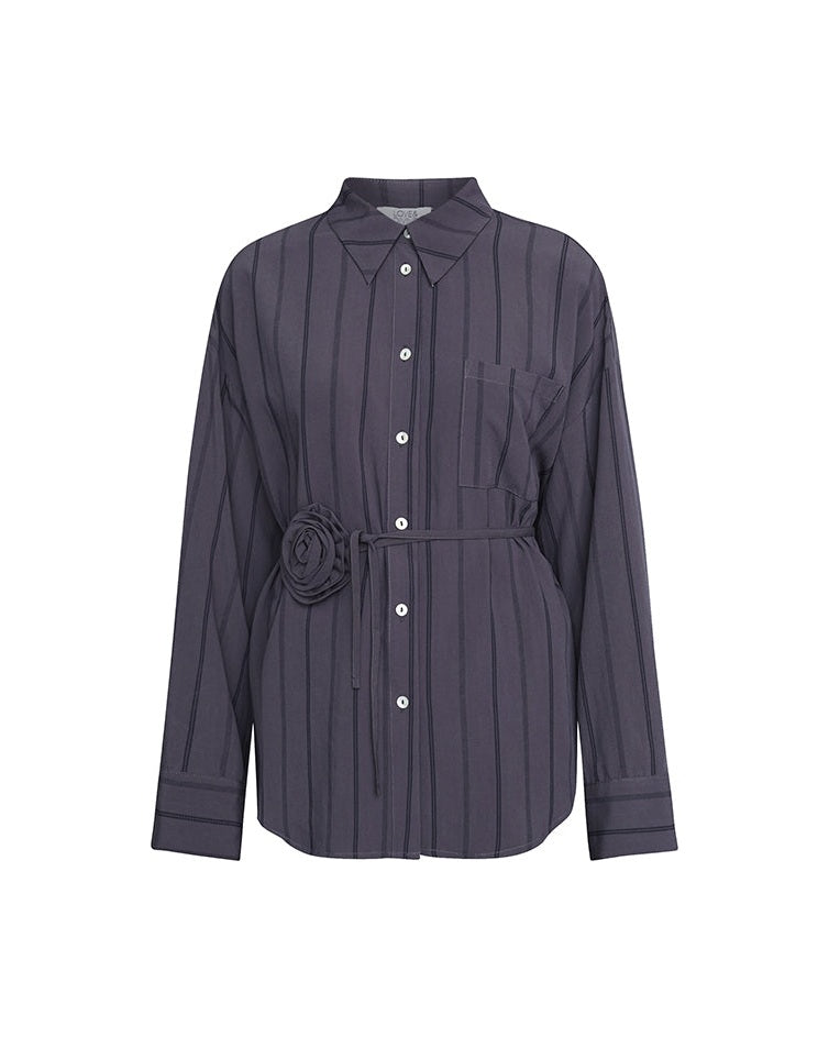 Love & Divine Love1622 Skjorte - Grey Stripes