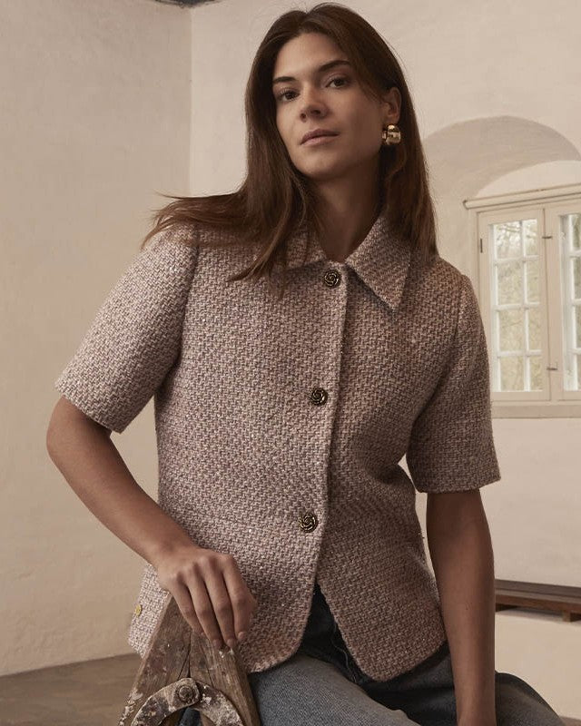PBO Olena SS Blazer - Rose Mix