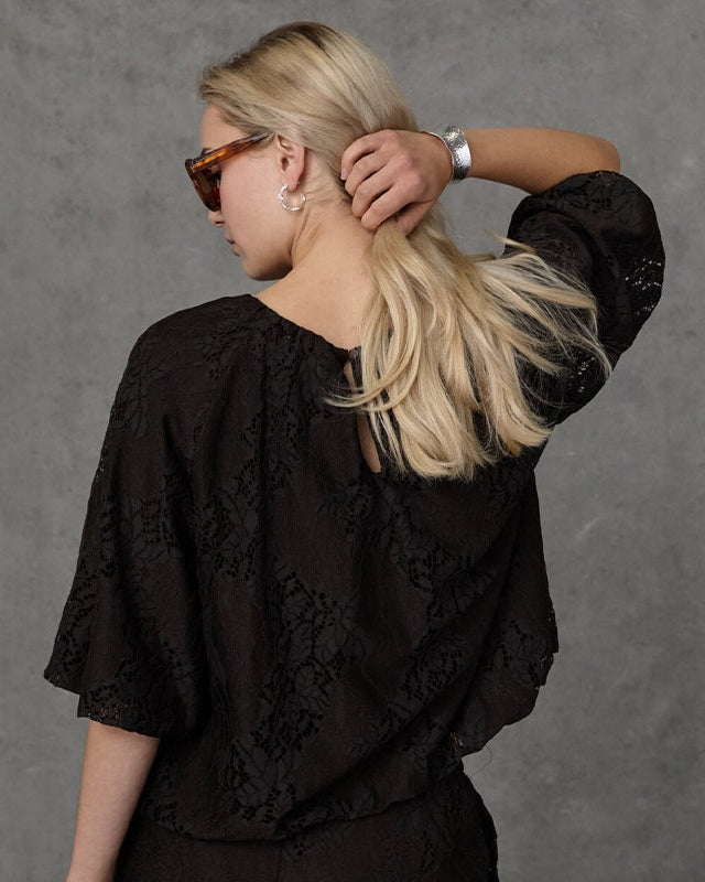 Love & Divine Love1646 Bluse - Chocolate Brown