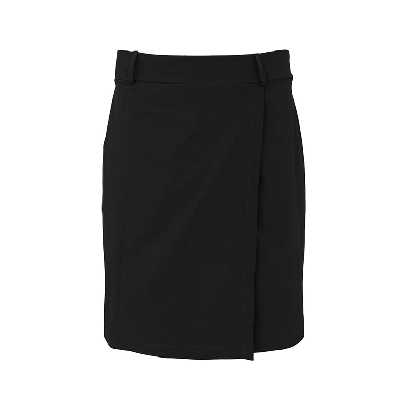 Black Colour Davina Wrap Nederdel