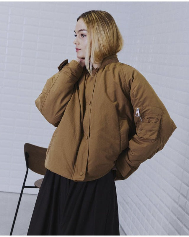 Withblack WBLGrappy Bomber Jakke - Dark Camel
