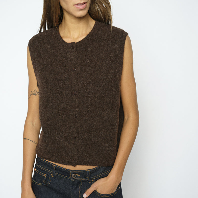 Mos Mosh MMAlmine Thora Strik Vest - Falcon