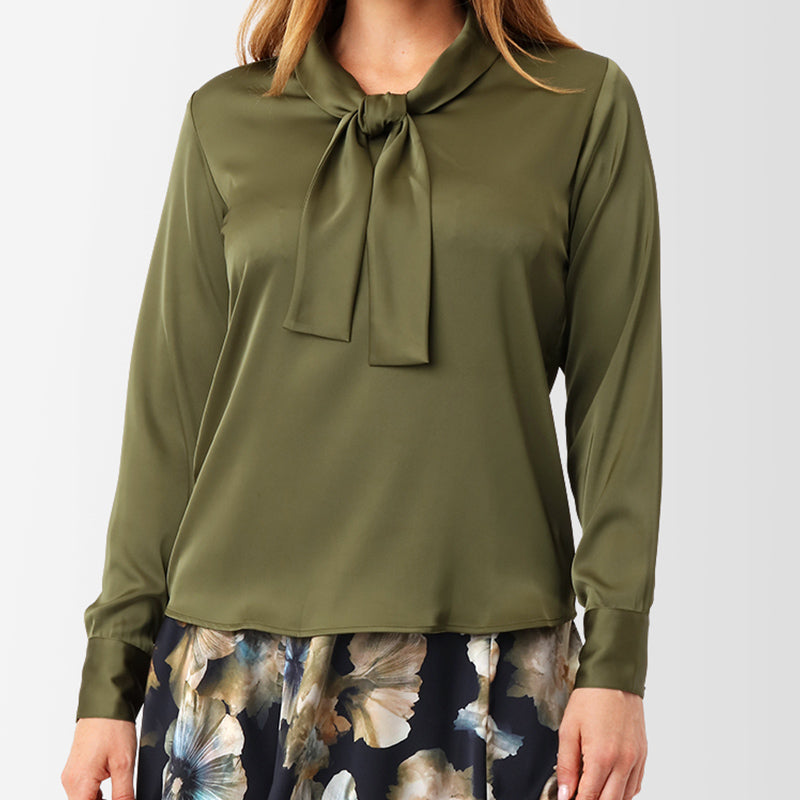 Karmamia Audrey Bluse - Semi Rich Olive