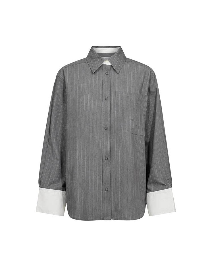 Co'couture PennyCC Pin Skjorte - Mid Grey
