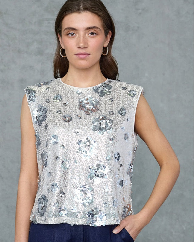 Love & Divine Love1600 Top - Champagne/Silver