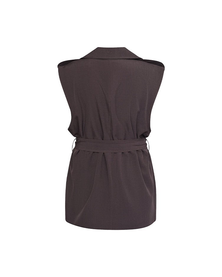 Love & Divine Love1627 Vest - D. Chocolate