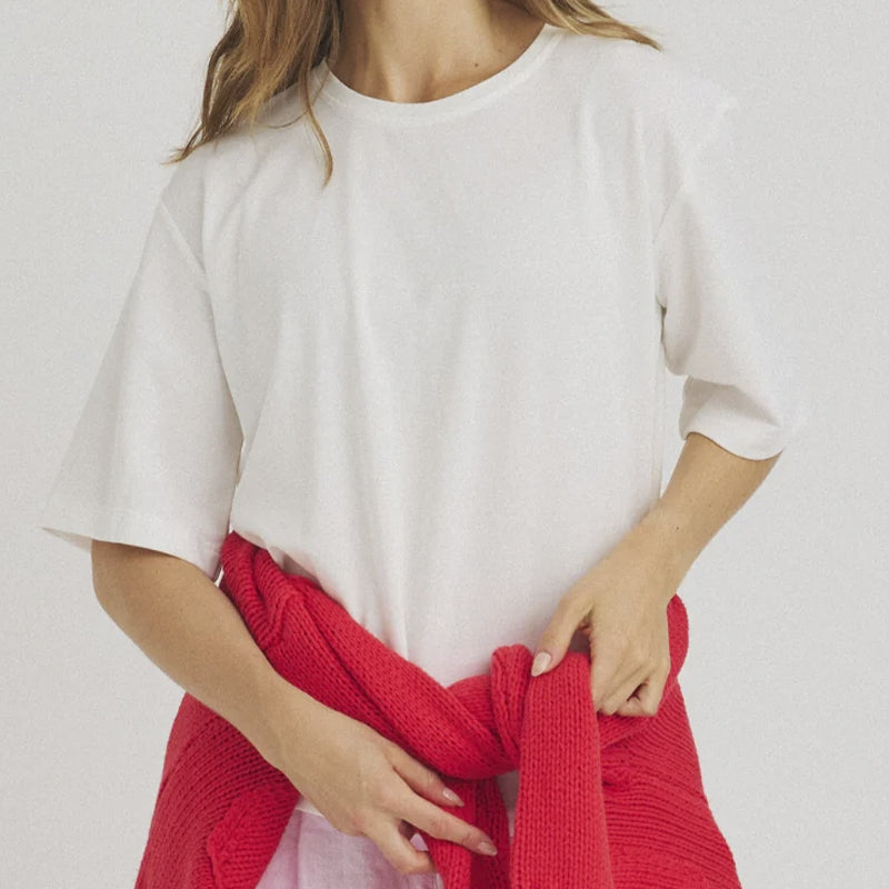 Luxzuz Boxy T-shirt - Cream