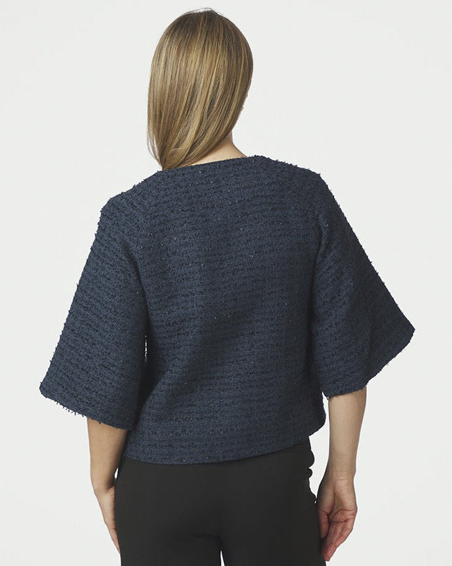 Neo Noir Rosella Buckle Jakke - Navy