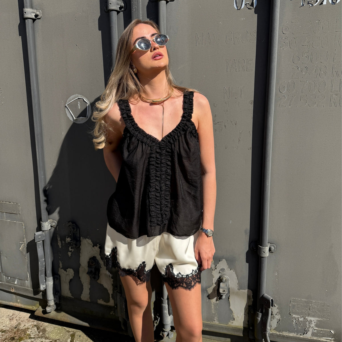 Haute L'amitie Frida Frill Top