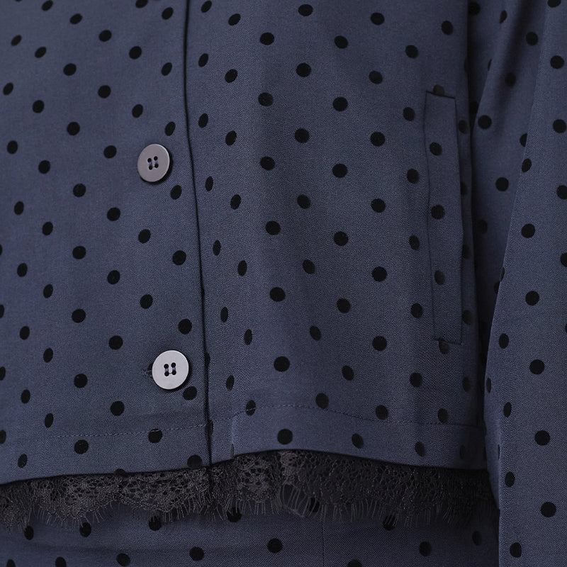 Sisters Point Veppa-bl Blazer - Navy Dot