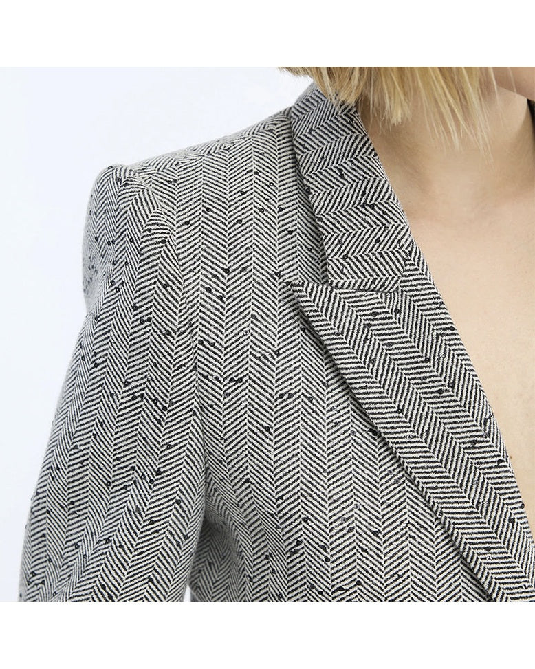 Munthe Lawo Fitted Blazer - Charcoal