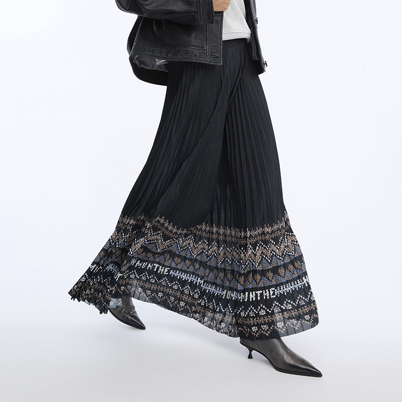 Munthe Taulla Nederdel - Print Black