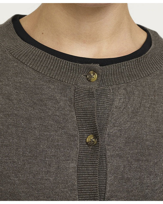 Soft Rebels SRMarla Strik Cardigan - Canteen Melange