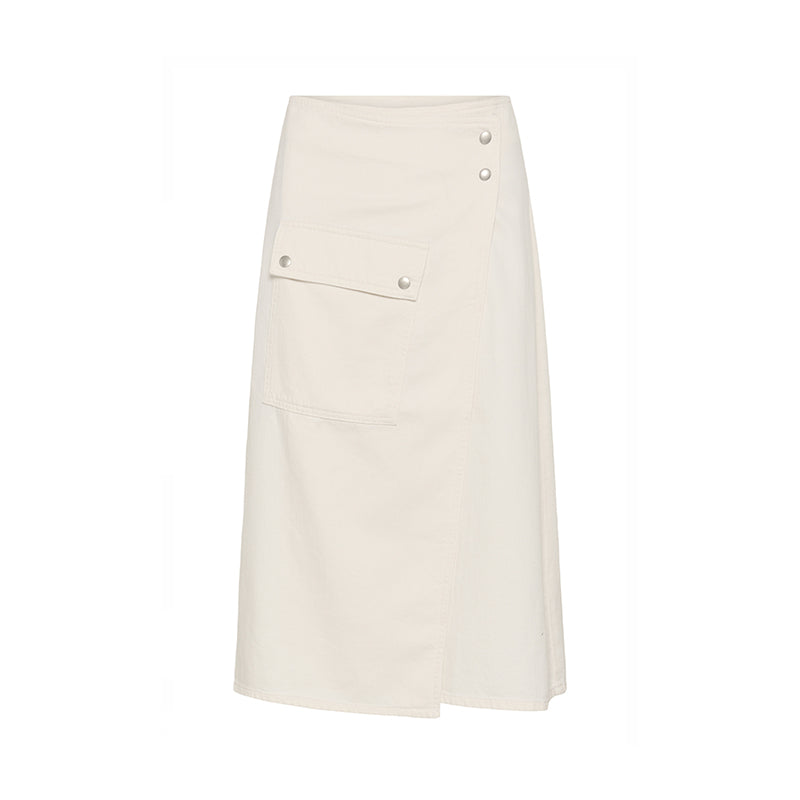 InWear GladsyIW Denim Wrap Nederdel - Ecru