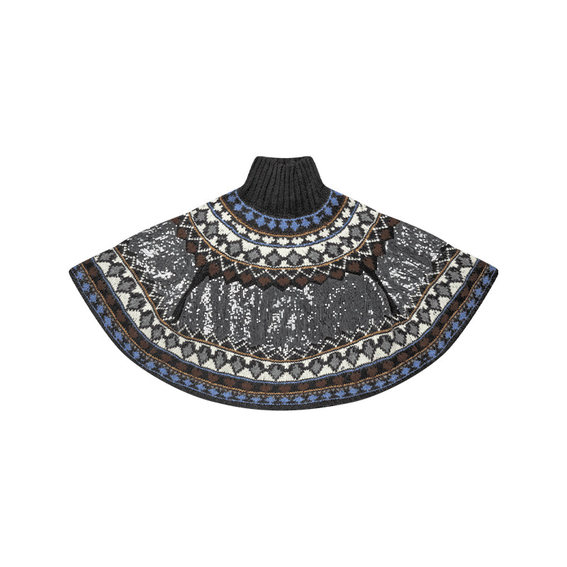 Munthe Verst Poncho - Mixblack