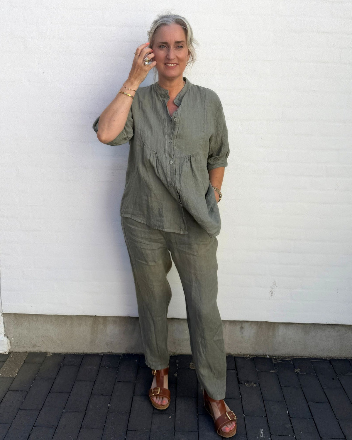 Copenhagen Luxe 10365 Skjorte - Light Army