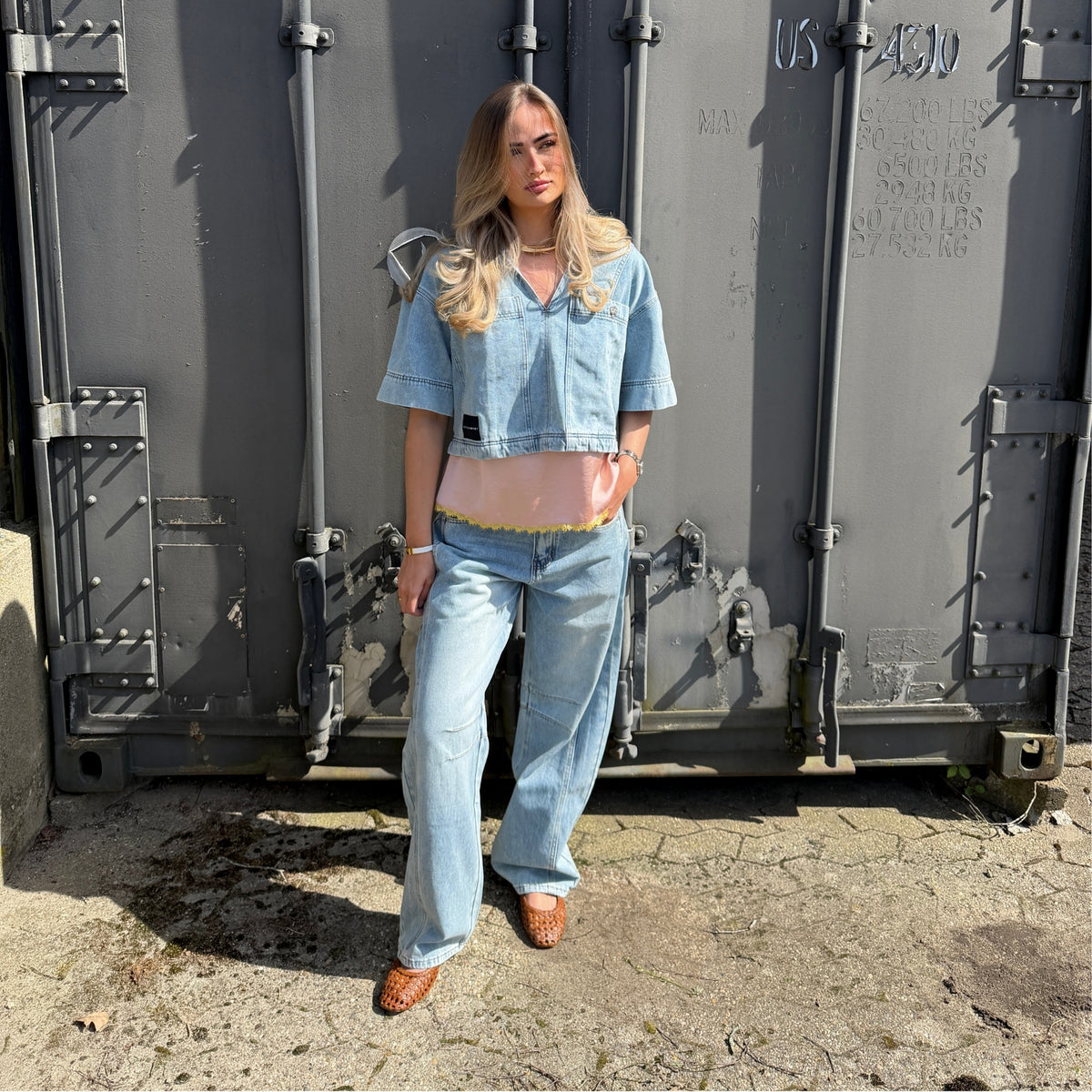 Haute L'amitie Drew Denim Bluse