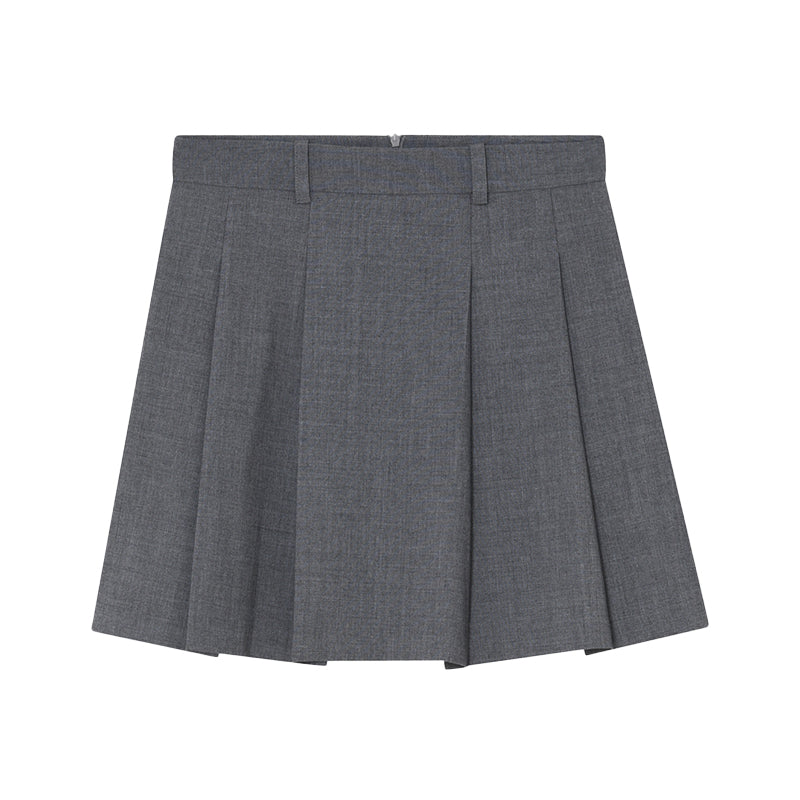 2NDDAY Matila Nederdel - Light Grey Melange