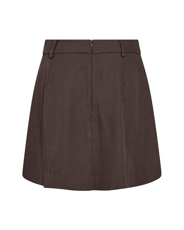 Co'couture LunaCC Pocket Pleat Mini Nederdel - Dark Brown