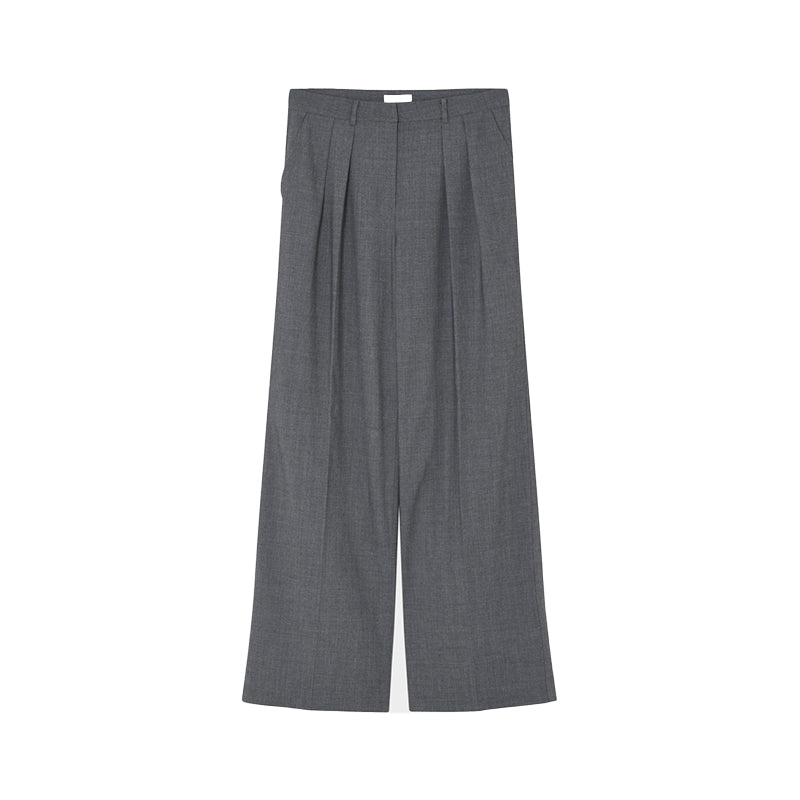 2NDDAY Mille Suiting Bukser - Light Grey Melange