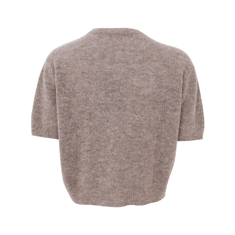 Black Colour BCDell Strik Cardigan - Taupe