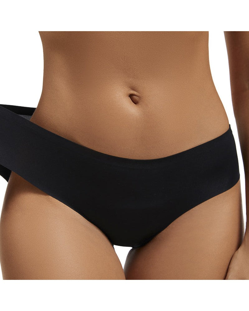 Femifemme Invisible Sømløs Thai Trusser - Sort