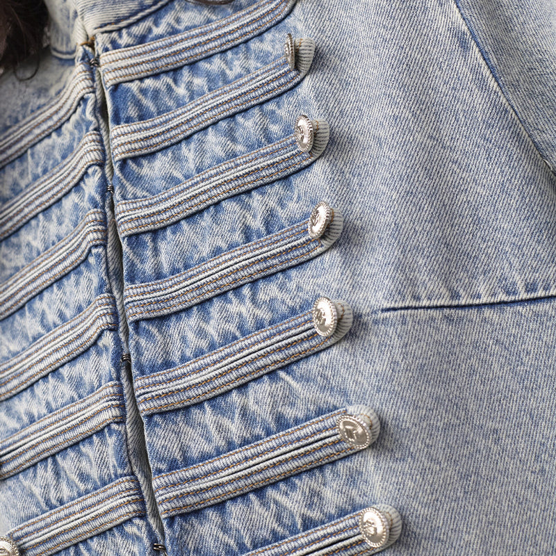 Co'couture JacksonCC Officer Denim Jakke - Bleach Denim