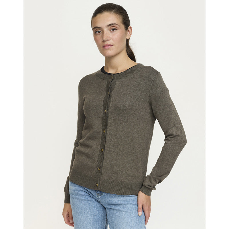 Soft Rebels SRMarla Strik Cardigan - Canteen Melange