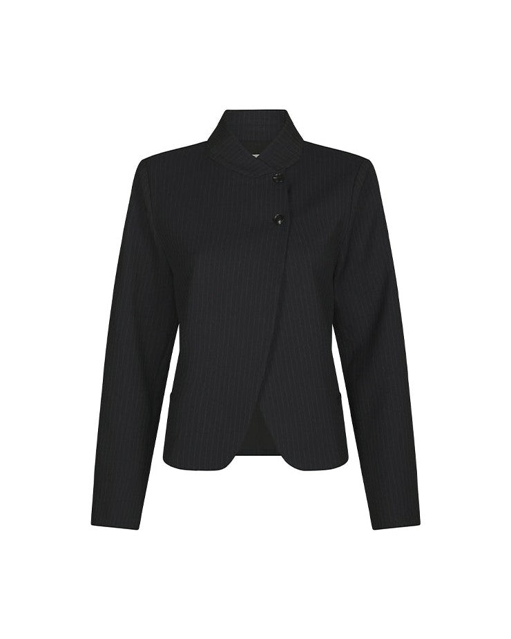 Neo Noir Tiria Pinstripe Blazer - Dark Navy