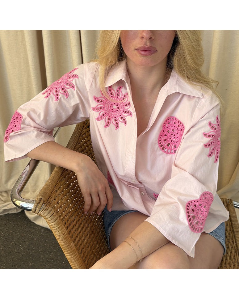 Continue Emilia Bluse - Rose With Pink