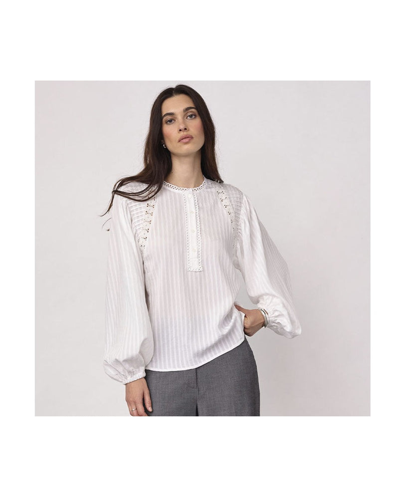 Co'couture SenneCC Lace Bluse - White