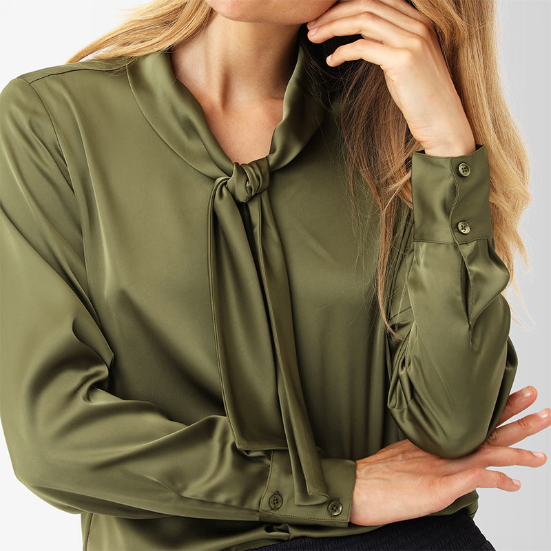 Karmamia Audrey Bluse - Semi Rich Olive