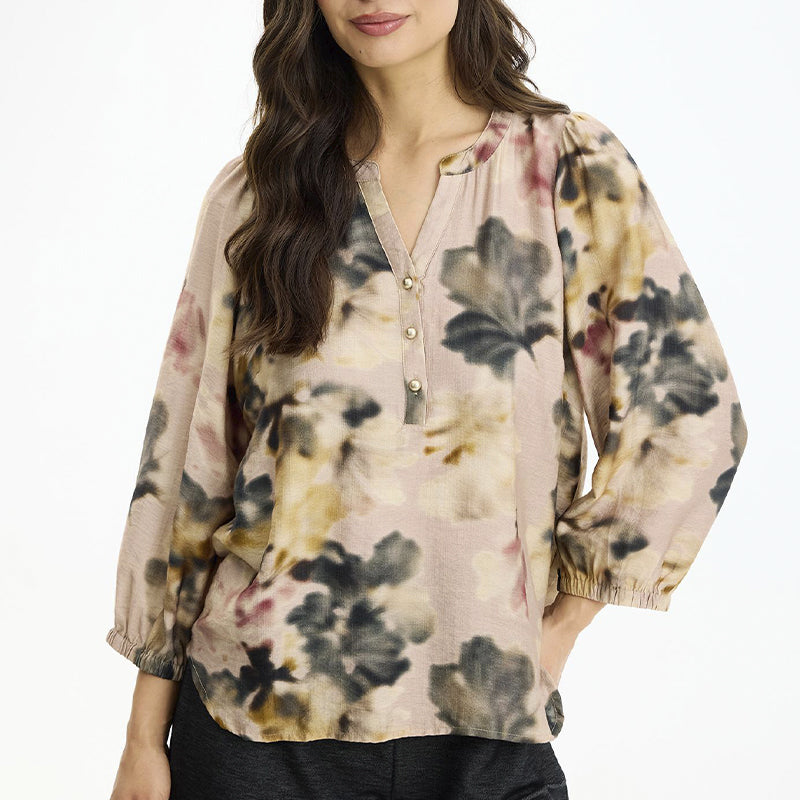 In Front Quinn Bluse - Rose