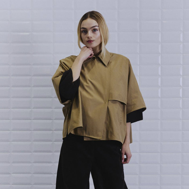 Withblack WBLMedusa Trench Kappe - Camel