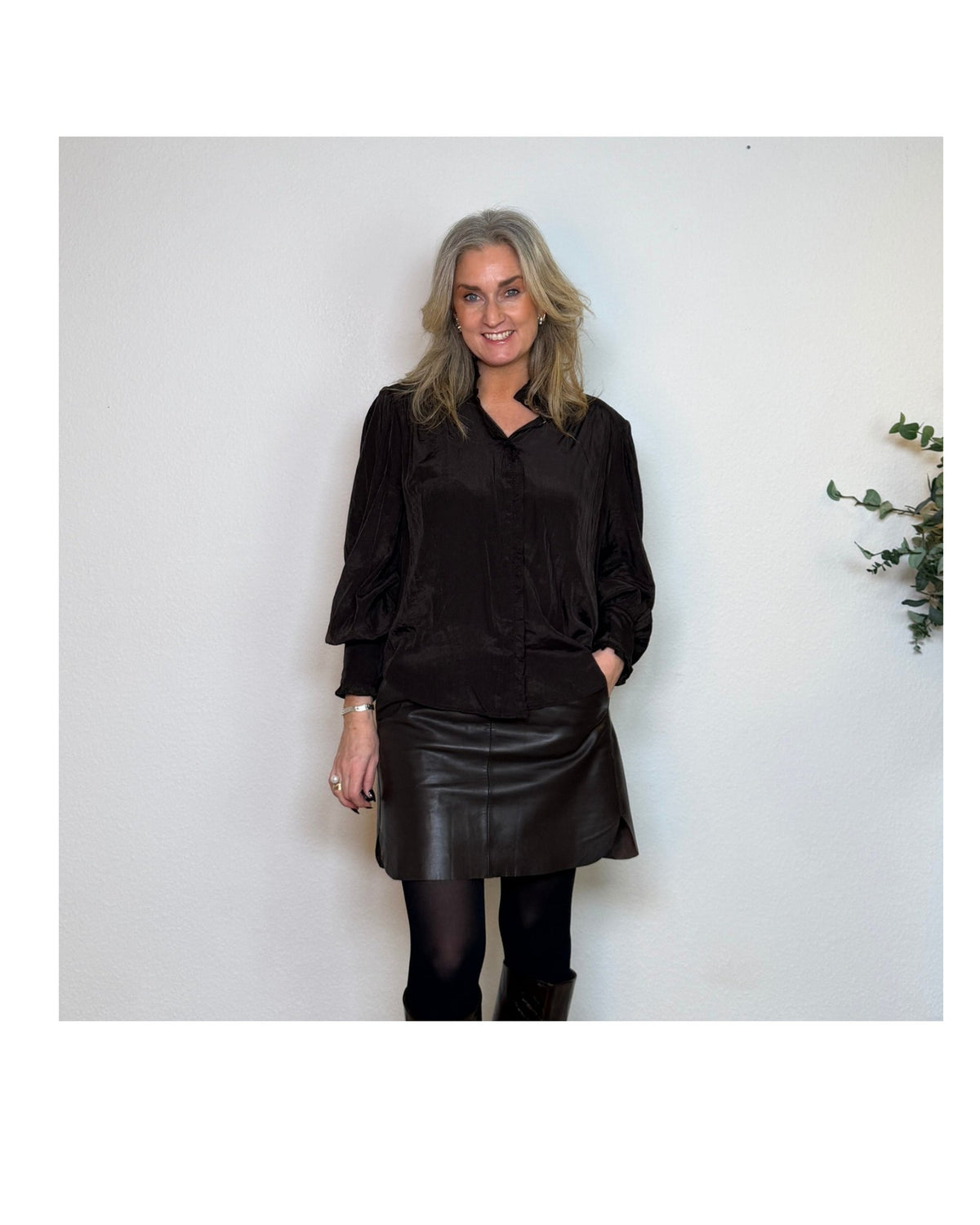 Ivy Cph Kylie Leather Mini Nederdel