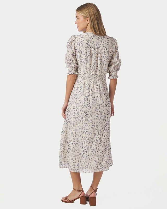 Neo Noir Valley Structure Flower Kjole - Off White