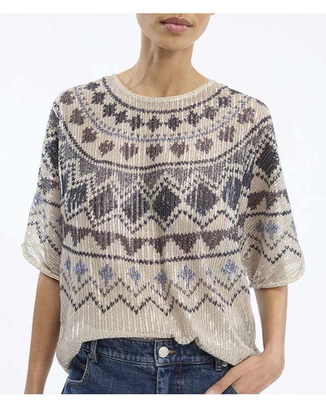 Munthe Vunny Bluse - Print Camel