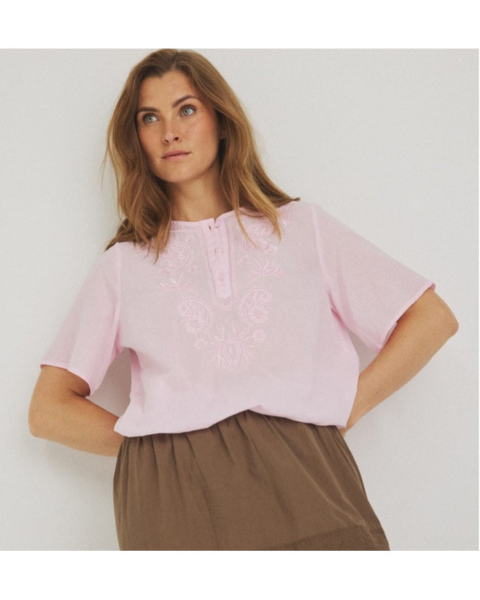 Luxzuz Viva Bluse - Light Pink