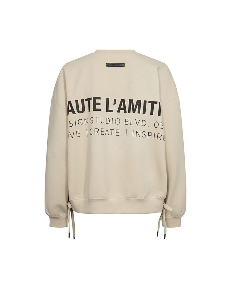 Haute L'amitie New Studio Tie Sweatshirt - Pearl